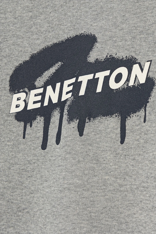 Chłopiec United Colors of Benetton dres bawełniany dziecięcy 3J68GK00S.P.seasonal szary