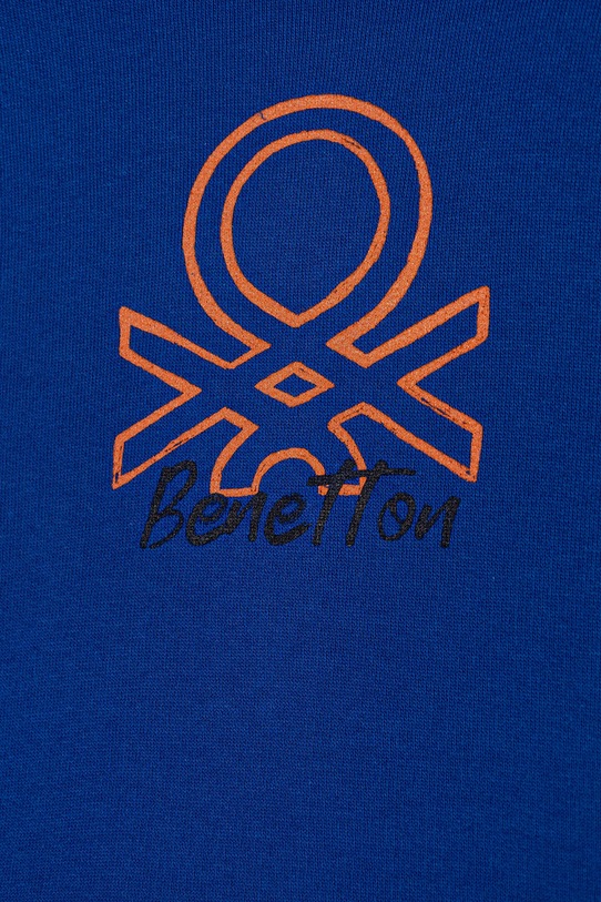 United Colors of Benetton dres bawełniany dziecięcy 3J68GK00S.P.seasonal niebieski