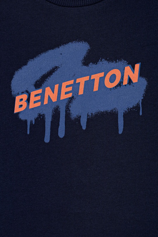 United Colors of Benetton trening de bumbac pentru copii 3J68GK00S.P.seasonal bleumarin
