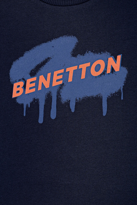 United Colors of Benetton trening de bumbac pentru copii 3J68GK00S.P.seasonal bleumarin