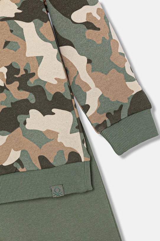 Дитячий бавовняний спортивний костюм United Colors of Benetton 2-pack зелений 3YWXGK00R.P.seasonal