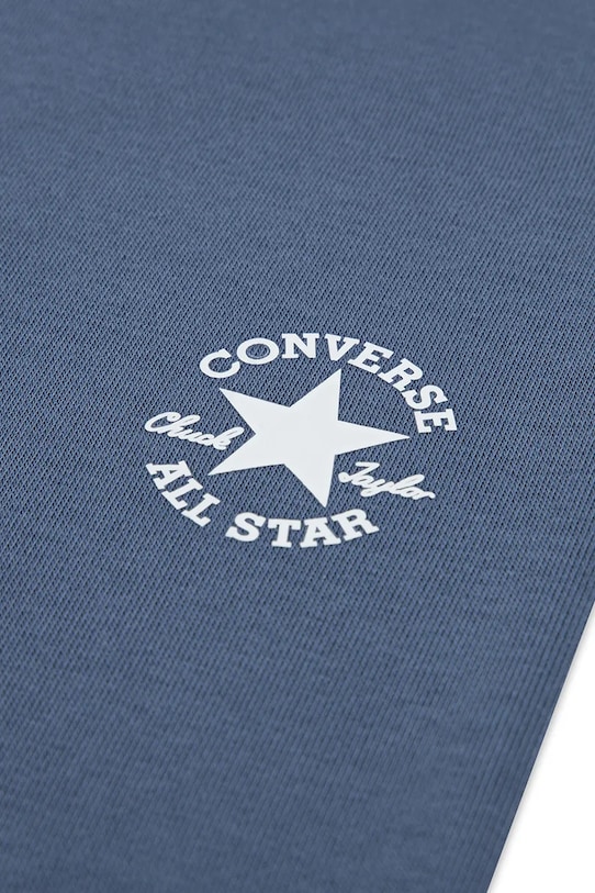 Detská bavlnená tepláková súprava Converse 9CH866 tmavomodrá