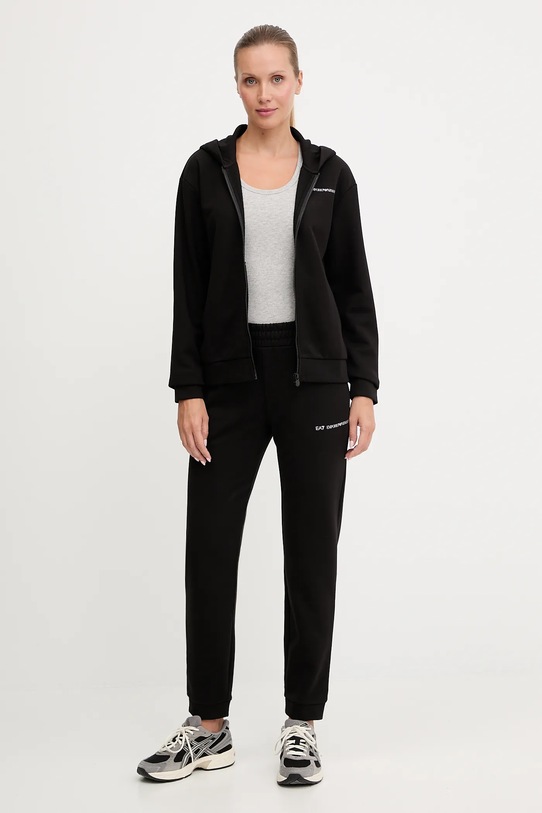 EA7 Emporio Armani dres dzianina czarny AF10443.7W000802