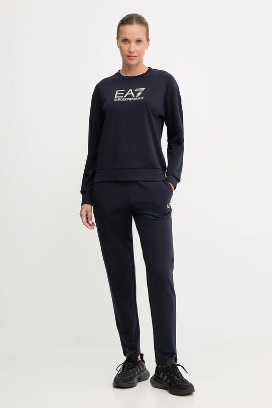 Спортивний костюм EA7 Emporio Armani з еластаном темно-синій AF13135.7W000115
