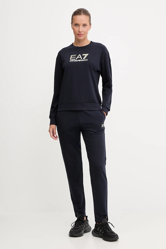 Tepláková souprava EA7 Emporio Armani pletenina námořnická modř AF13135.7W000115