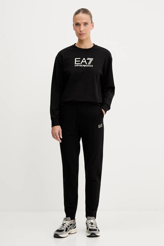 EA7 Emporio Armani dres z elastanem czarny AF13135.7W000115