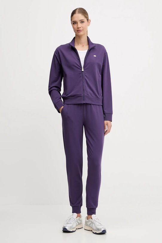 Спортивний костюм EA7 Emporio Armani з еластаном фіолетовий AF13135.7W000463
