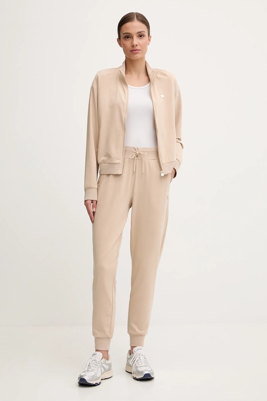 EA7 Emporio Armani dres z elastanem beżowy AF13135.7W000463
