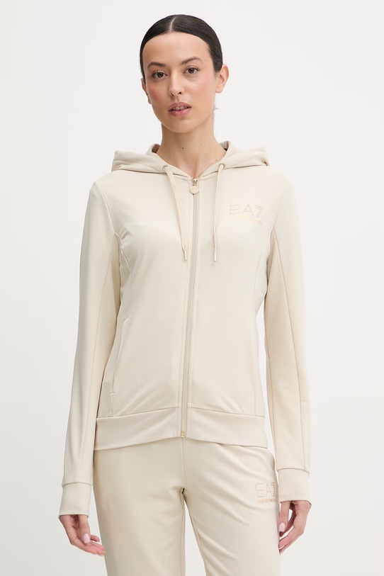 EA7 Emporio Armani dres TJ9RZ.8NTV51 beżowy SS26