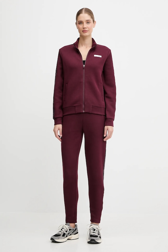 EA7 Emporio Armani trening tricotaj burgundia AF13151.7W000680