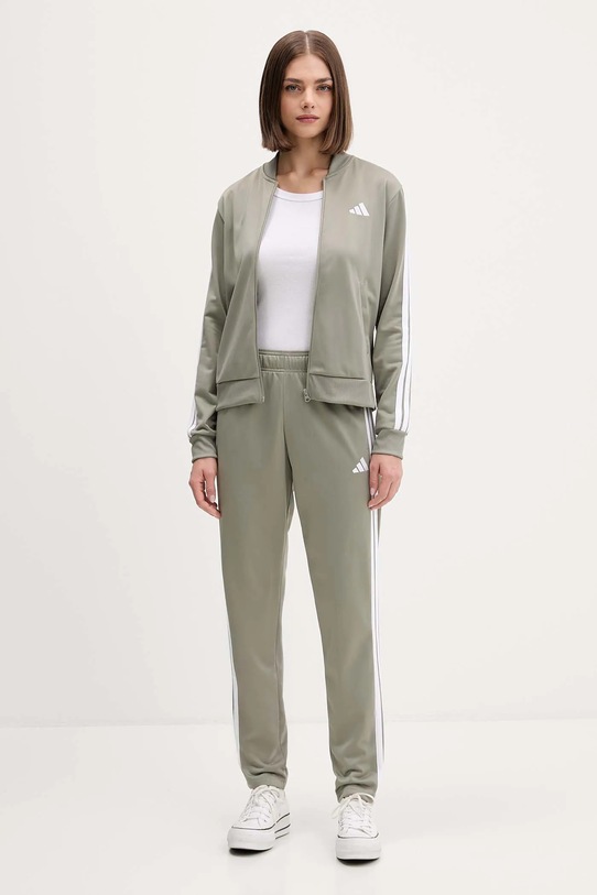 adidas dres Ess 3S dzianina zielony JX0509