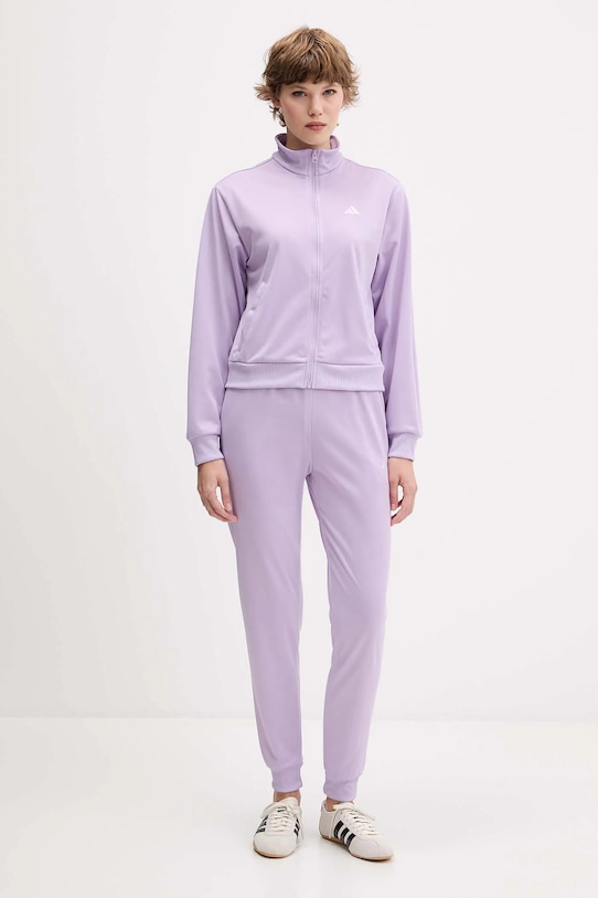 Спортивний костюм adidas Feelcozy тканина фіолетовий JX0517