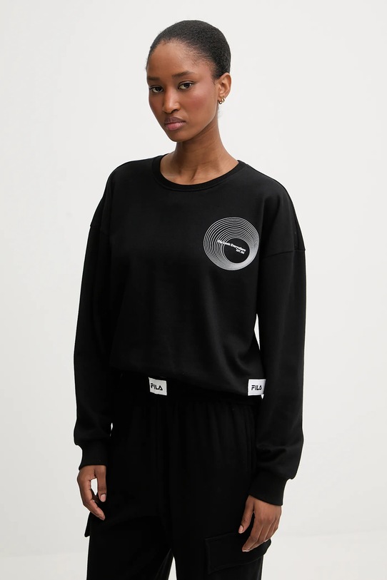 Fila dres bawełniany FPW4212 czarny AW25