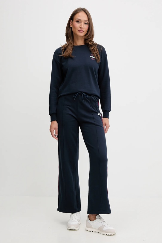 Fila dres bawełniany aplikacja granatowy FPW4216