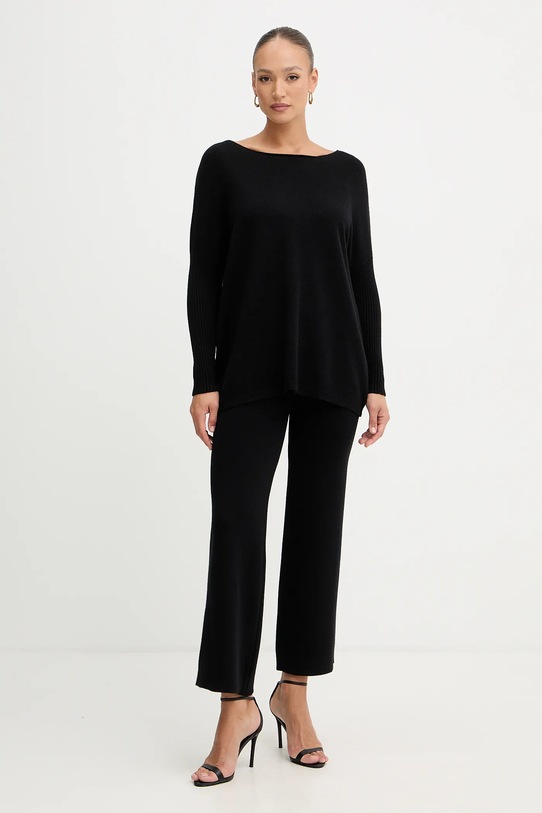 Haveone dres dzianina czarny HNC.P001