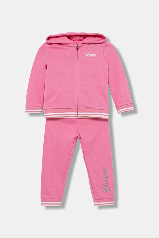 Бебешки анцуг Guess памук розов A5YG00.KA6R4.9BYA