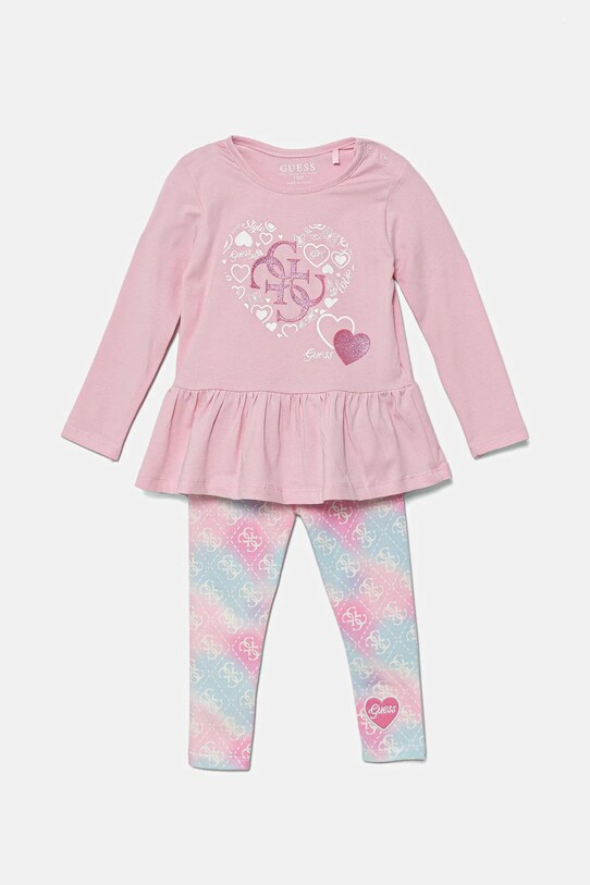 Guess compleu bebe tricotaj roz A5YG04.K6YW4.9BYA