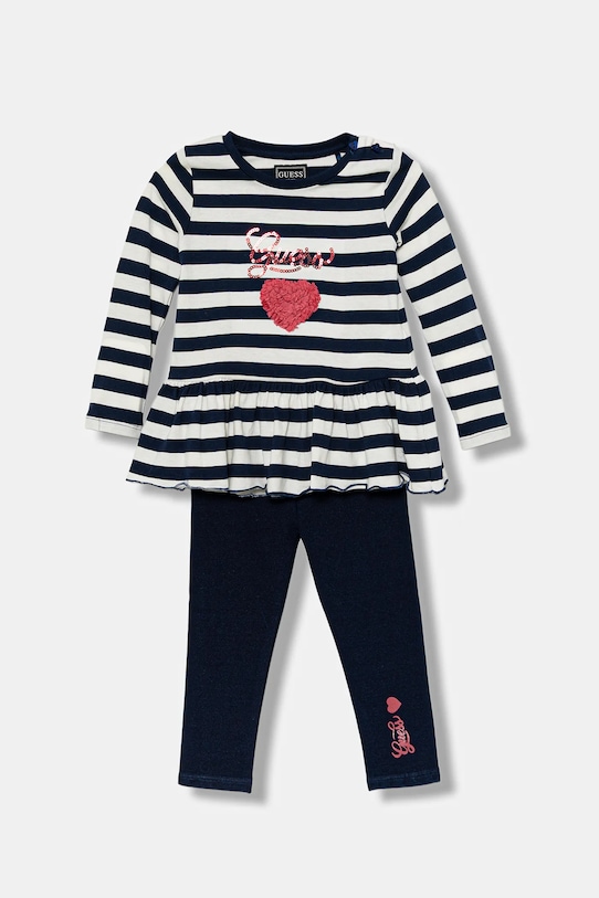 Guess komplet niemowlęcy z elastanem granatowy A5YG08.K9N34.9BYA