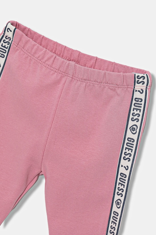 Fete Guess trening din bumbac pentru bebeluși 2-pack A5YG10.KA6R4.9BYA roz