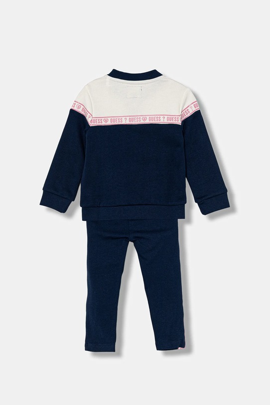 Bavlněná tepláková souprava pro miminka Guess 2-pack A5YG10.KA6R4.9BYA námořnická modř AW25