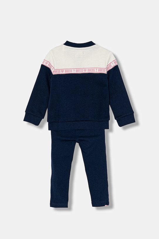 Guess dres bawełniany niemowlęcy 2-pack A5YG10.KA6R4.9BYA granatowy AW25