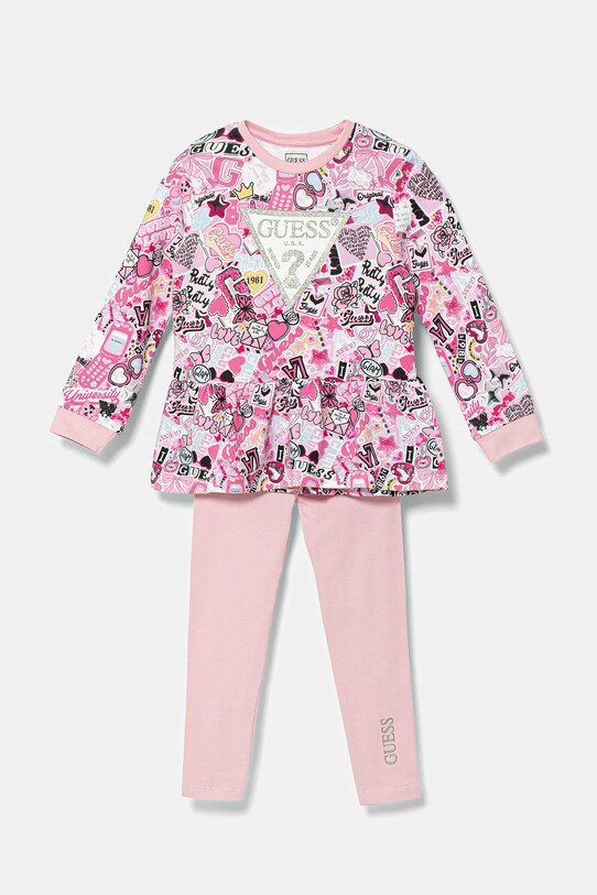 Guess gyerek együttes mintás rózsaszín K5YG01.KA6R4.9BYA