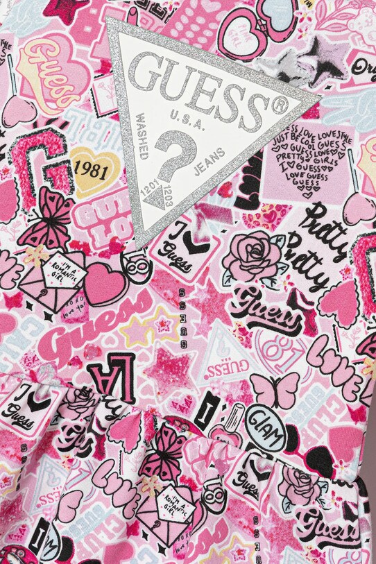 Lány Guess gyerek együttes K5YG01.KA6R4.9BYA rózsaszín