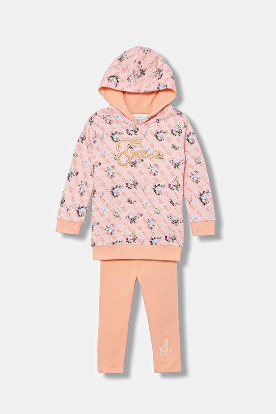 Guess komplet dziecięcy wzorzyste pomarańczowy K5YG03.KA6R4.9BYA