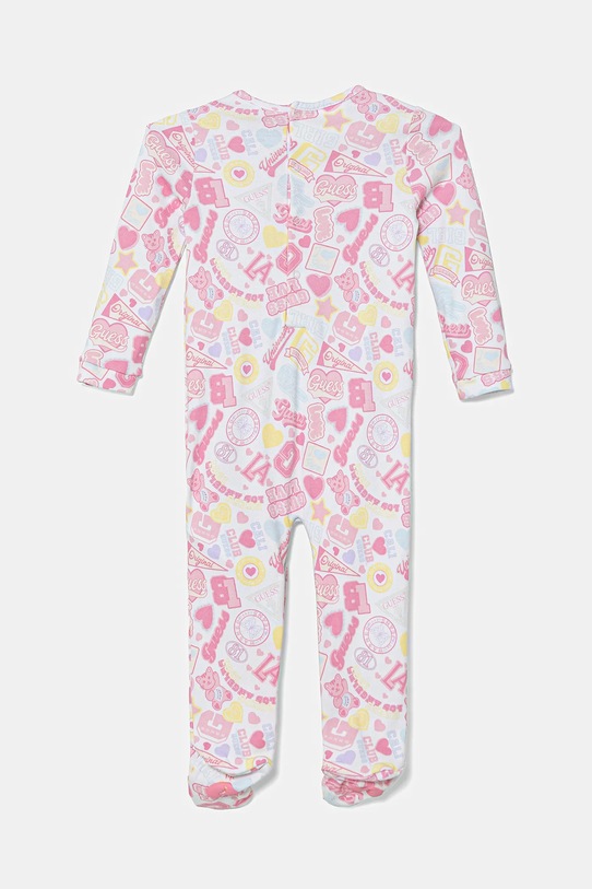 Guess śpioszki bawełniane niemowlęce S5YG01.KA6W4.9BYA różowy AW25