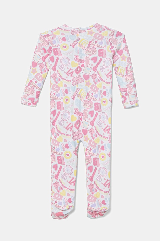 Guess śpioszki bawełniane niemowlęce S5YG01.KA6W4.9BYA różowy AW25