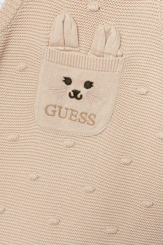 Guess komplet bawełniany niemowlęcy 2-pack S5YG09.K6YW1.9BYA beżowy