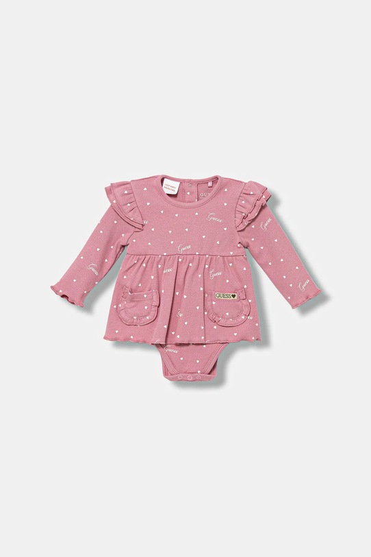 Guess komplet niemowlęcy 2-pack S5YG10.KBZP4.9BYA różowy AW25