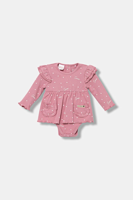 Komplet za dojenčka Guess 2-pack S5YG10.KBZP4.9BYA roza AW25