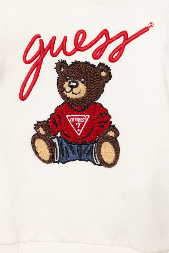 Guess dres bawełniany niemowlęcy beżowy H5YI00.KAX74.G.9BYA