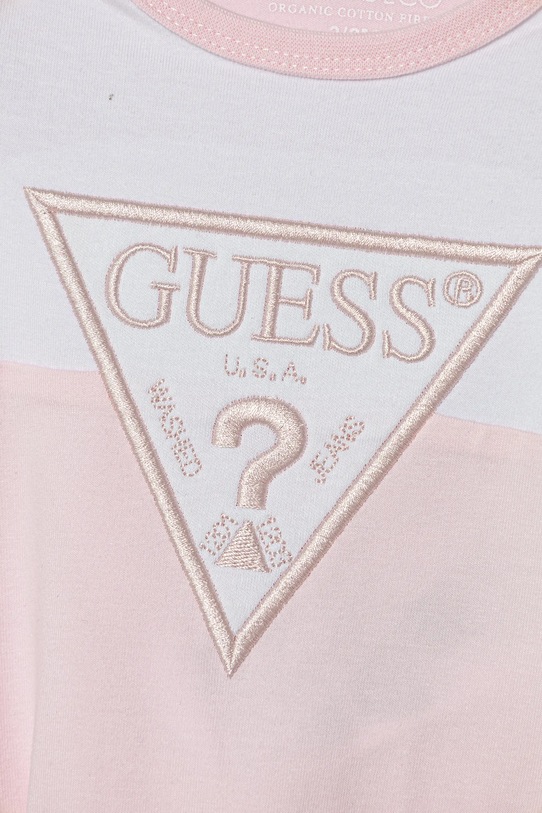 Dziewczynka Guess komplet niemowlęcy H5YW08.J1314.G.9BYA różowy