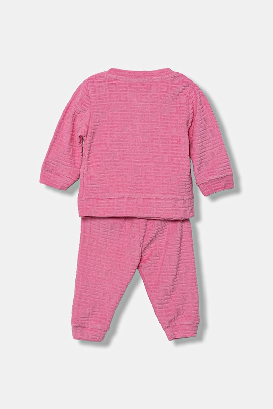Guess komplet bawełniany niemowlęcy 3-pack H5YW10.KBU64.G.9BYA różowy