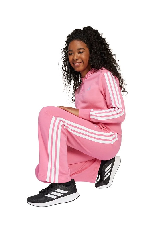 adidas komplet dresowy dziecięcy różowy JN2436