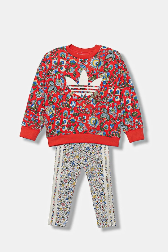 Detská tepláková súprava adidas Originals JV7803 červená AW25