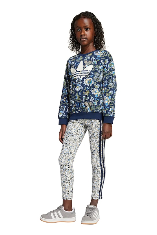 Otroška trenirka adidas Originals Pletenina mornarsko modra JV7804