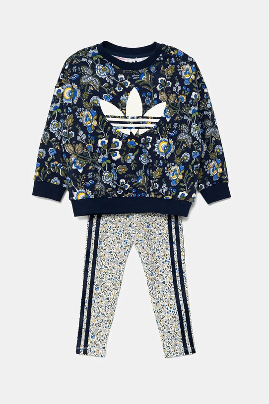 Детски анцуг adidas Originals трикотаж тъмносин JV7804
