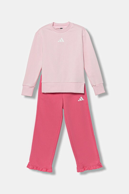 Παιδική φόρμα adidas πλεκτό ύφασμα ροζ JX0200