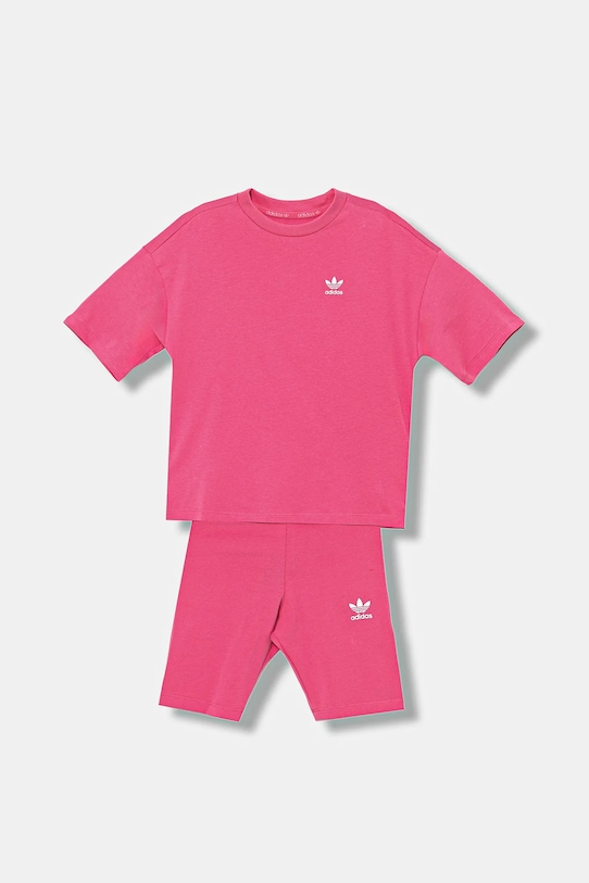 adidas Originals komplet bawełniany dziecięcy JY4872 różowy AW25