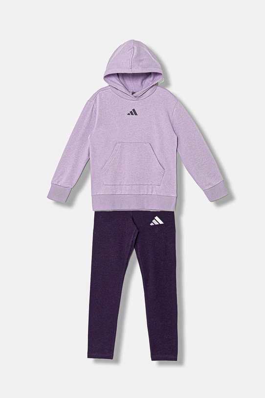 adidas komplet dziecięcy JX0216 fioletowy AW25