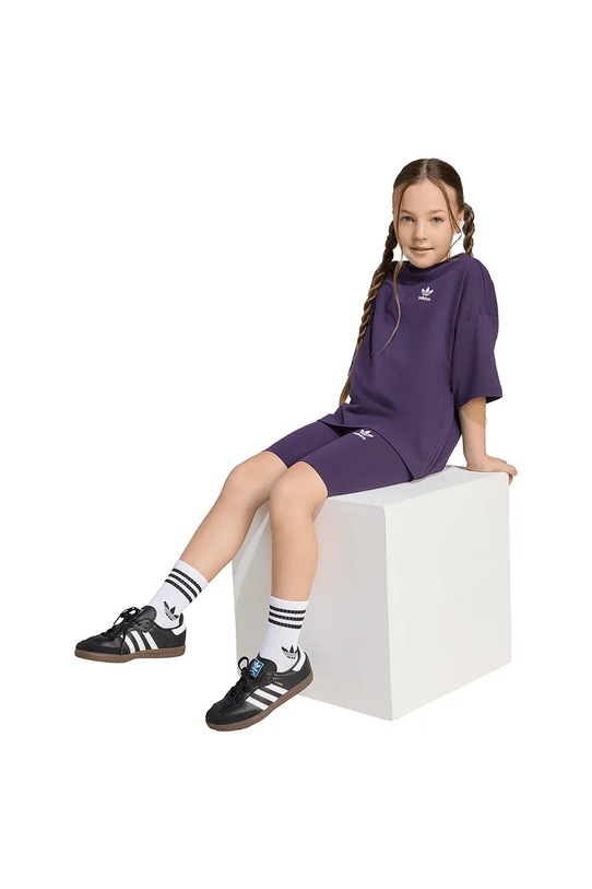 Κοριτσίστικα Παιδικό βαμβακερό σετ adidas Originals JY4873 μωβ