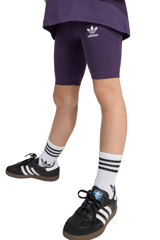 Παιδικό βαμβακερό σετ adidas Originals μωβ JY4873
