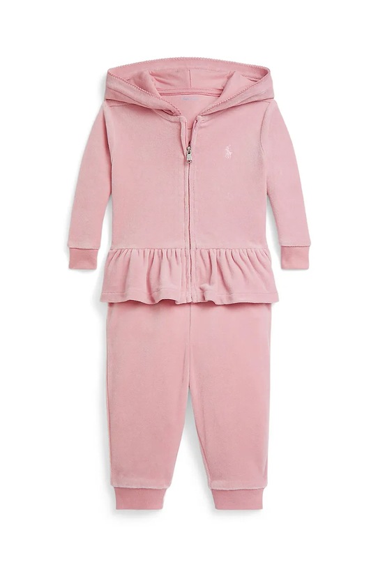 Otroški komplet trenirke Polo Ralph Lauren Pletenina roza 310877764008
