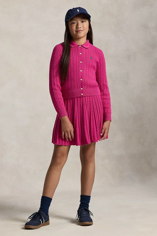 Polo Ralph Lauren komplet bawełniany dziecięcy bawełna różowy 313950779003