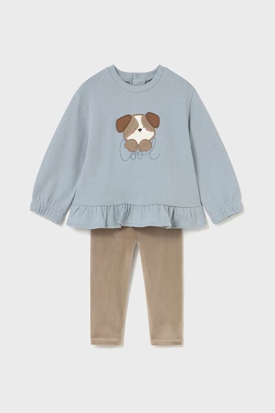 Комплект за бебета Mayoral памук син 2738.4A.Baby.9BYA