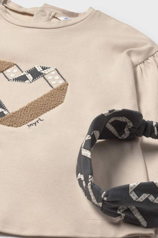 Dziewczynka Mayoral komplet dziecięcy 2744.4J.Baby.9BYA beżowy