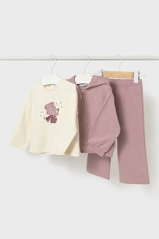 Mayoral set de trening pentru copii cu elastan roz 2842.4D.Baby.9BYA